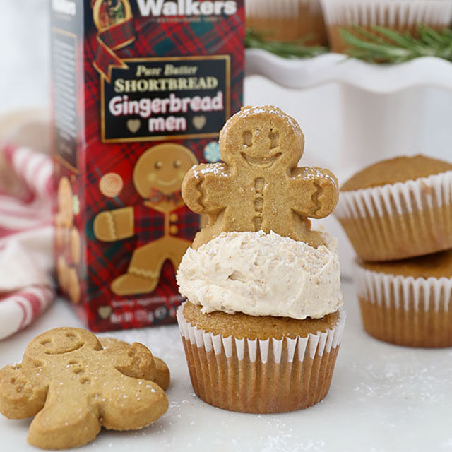Gingerbread Man, Ceramic Cupcake Muffin Pan