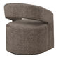 Carlton Curved Open Back Upholstered Swivel Chair image number 2