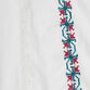 Selina White Embroidered Peasant Top image number 3