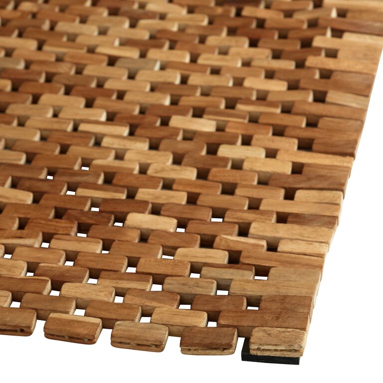 Cedar Wood Bath Mat , Indoor Outdoor Wood Shower Mat , Various Size ,  Custom Made 