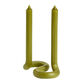 Ribbon Self Standing Double Taper Candle image number 0