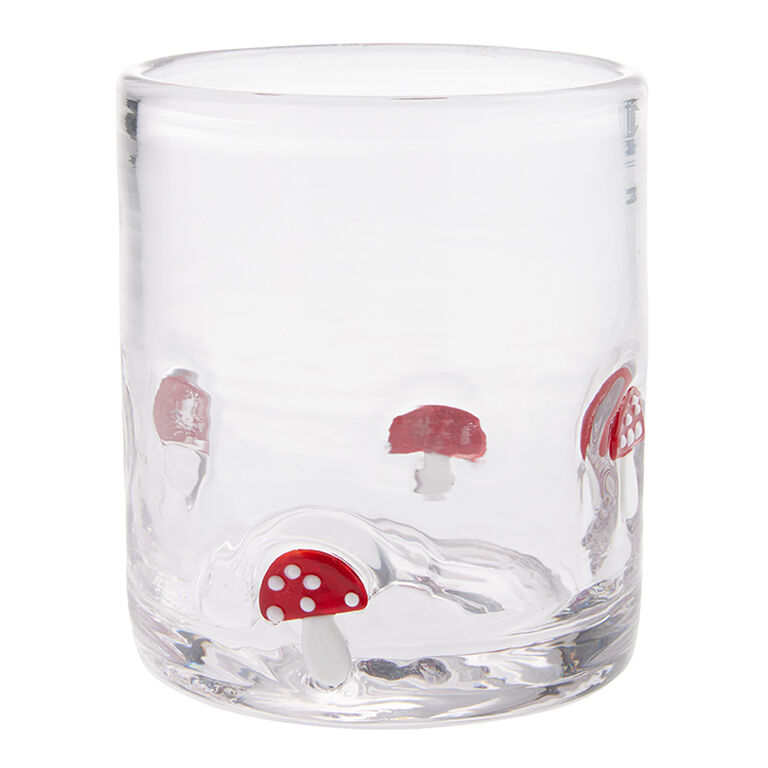 Charm Mushroom Inlay Double Old Fashioned Glass image number 1