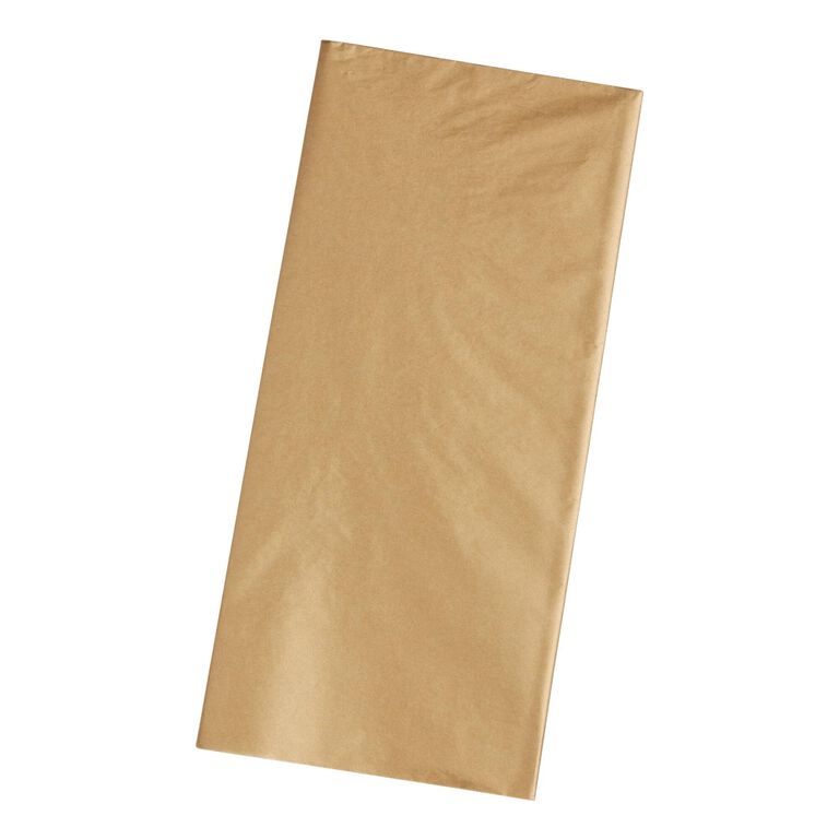 Metallic tissue wrapping paper