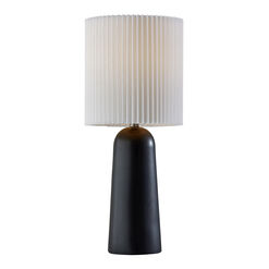Gio Ceramic Pleated Shade Table Lamp