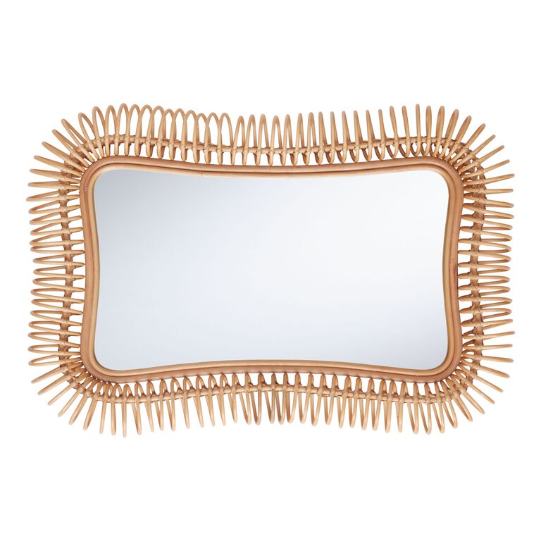 Coiled Rattan Wall Mirror image number 3