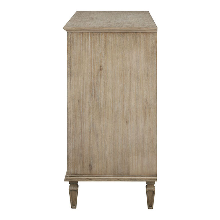 Douro Distressed Natural Wood 4 Drawer Dresser by World Market