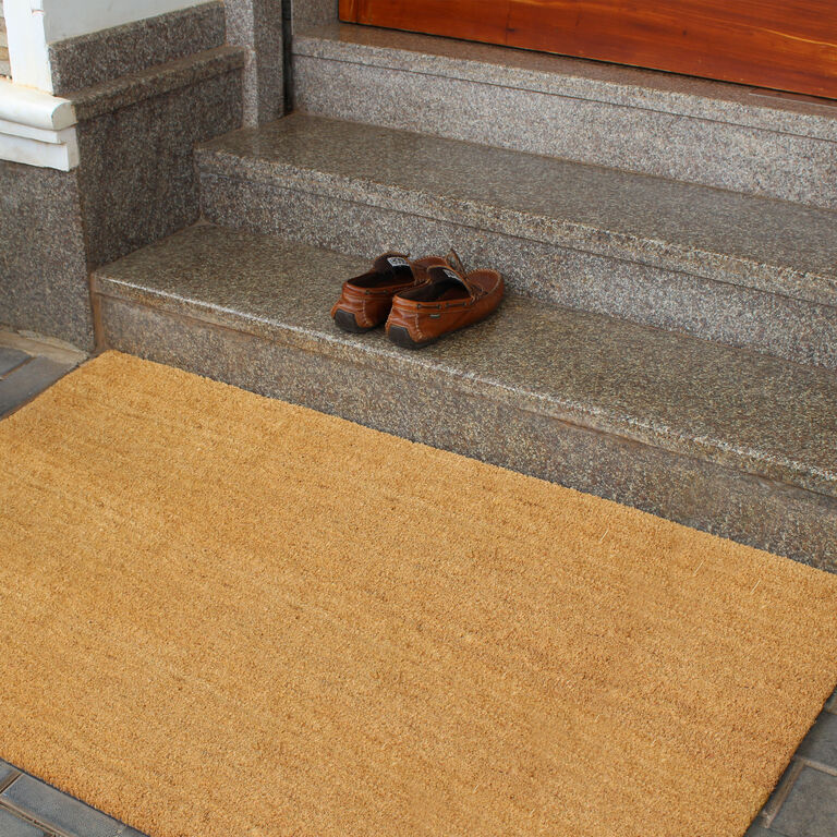 Winter Fir Coir Doormat with Backing - Entryways