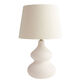 Fiona Off White Moroccan Style Ceramic Table Lamp Base image number 2