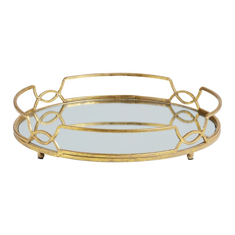 Gold Display Tabletop Tray  Table top centerpiece, Elegant home decor, Tabletop  accessories