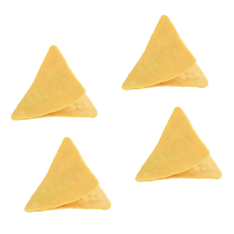 Potato Chip Shaped Bag Closure Clips Set of 4 Light Yellow Fred