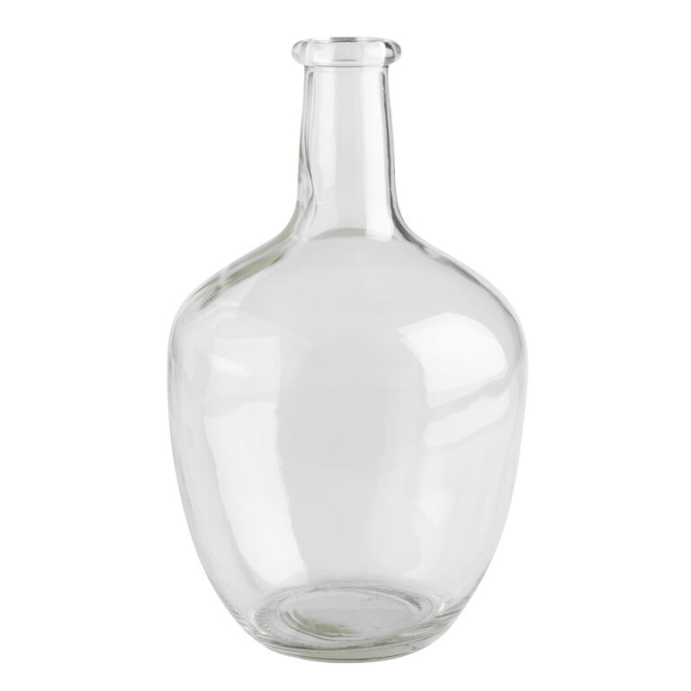 Long Neck Clear Glass Vase image number 1