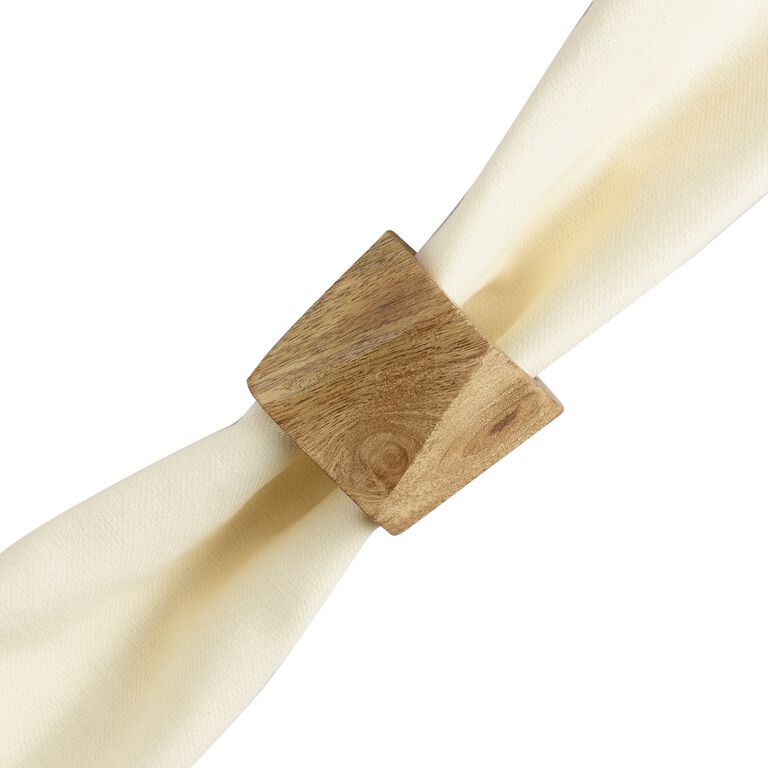 MidCentury Modern Wooden Napkin Rings - Set of 8