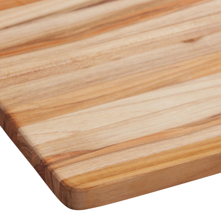 Wood Cutting Board for Kitchen, Dishwasher Safe, Dual-Sided with