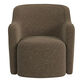 Clarence Brown Boucle Barrel Back Upholstered Swivel Chair image number 2