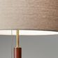 Hamilton Wood And Antique Brass Table Lamp image number 2