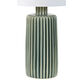 Anta Olive Green Ceramic Fluted Table Lamp image number 3