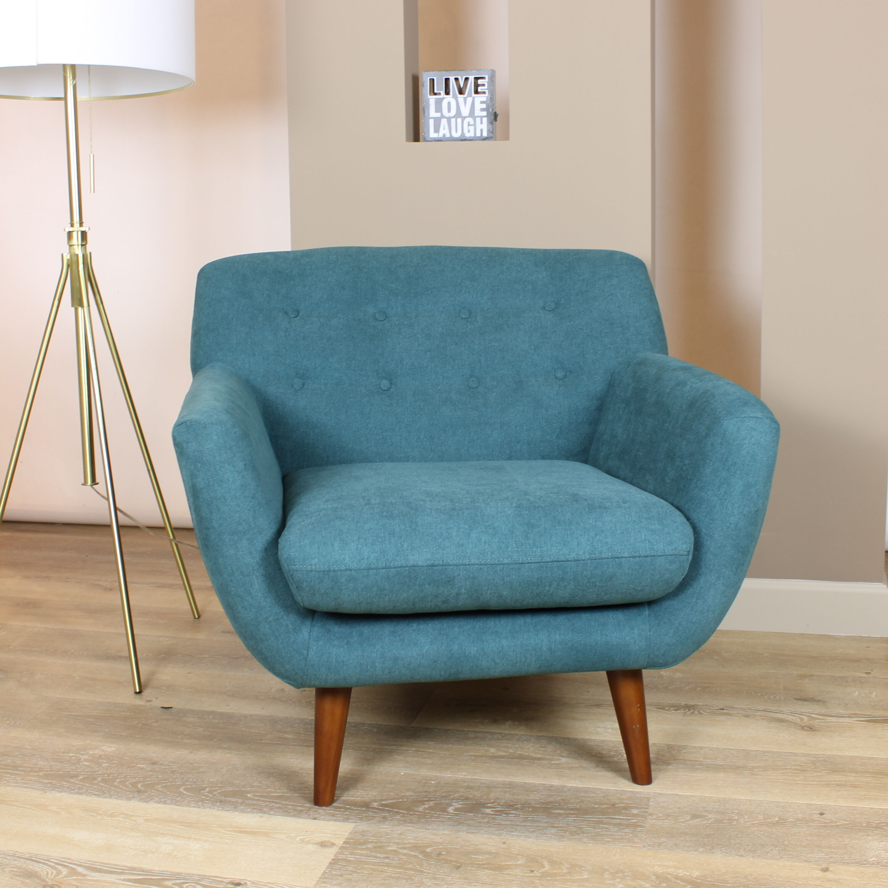 World market deals blue velvet chair