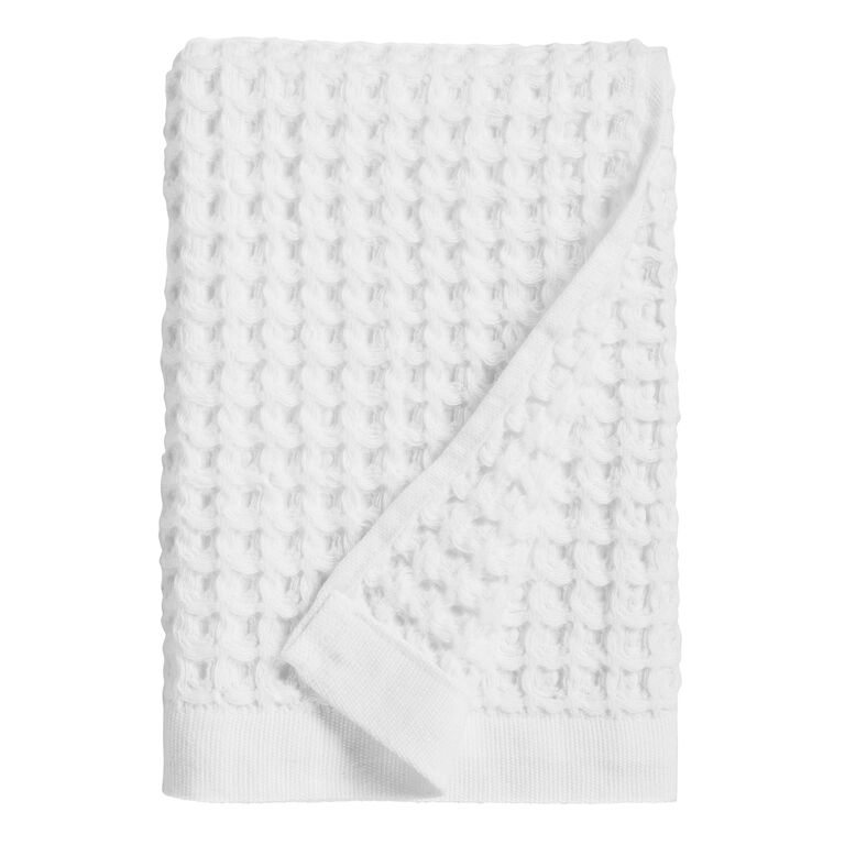 Big Waffle large hand towel - 200 Natural white