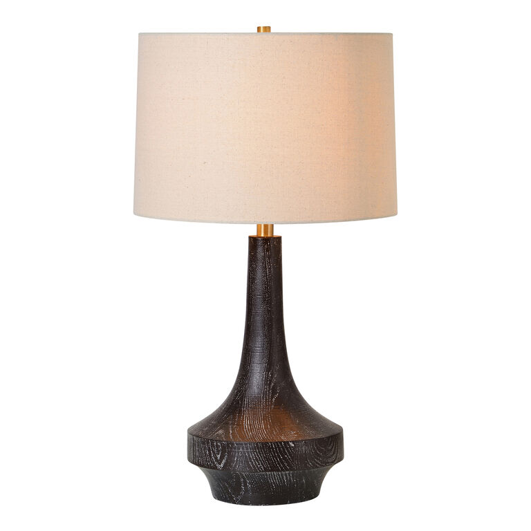 Trust Faux Wood Funnel Table Lamp image number 3
