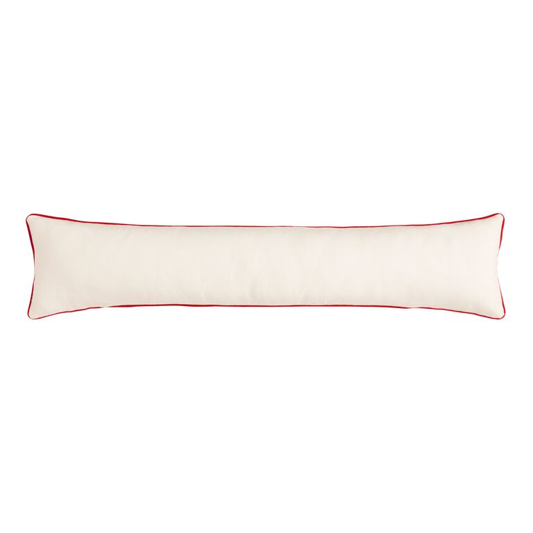DIY Extra Long Lumbar Pillow From A Throw