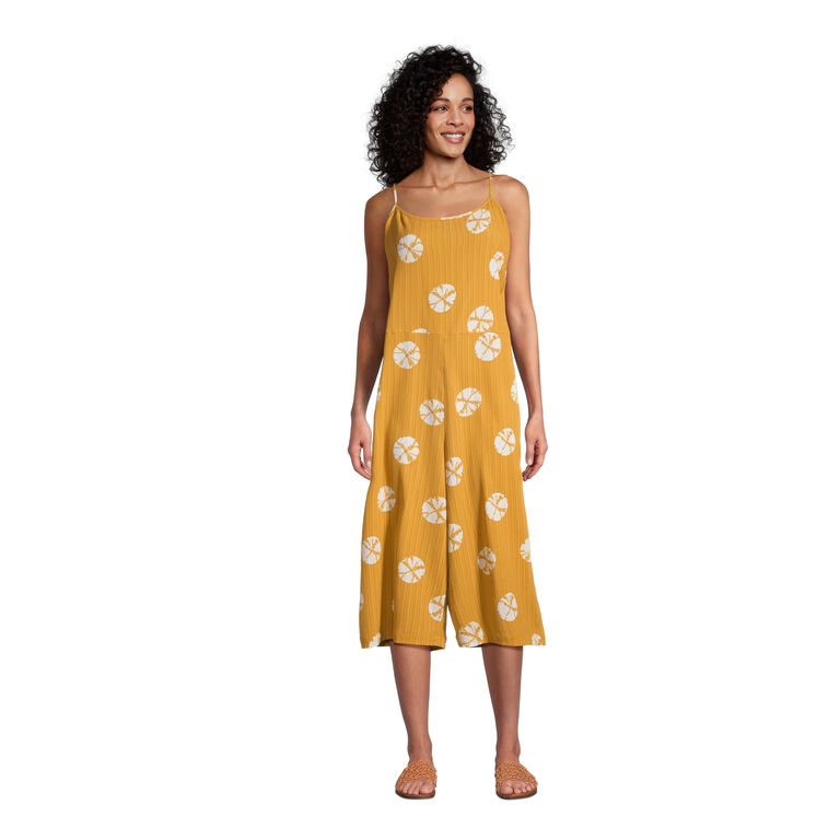 Aina Mustard Yellow Sand Dollar Jumpsuit With Pockets image number 1