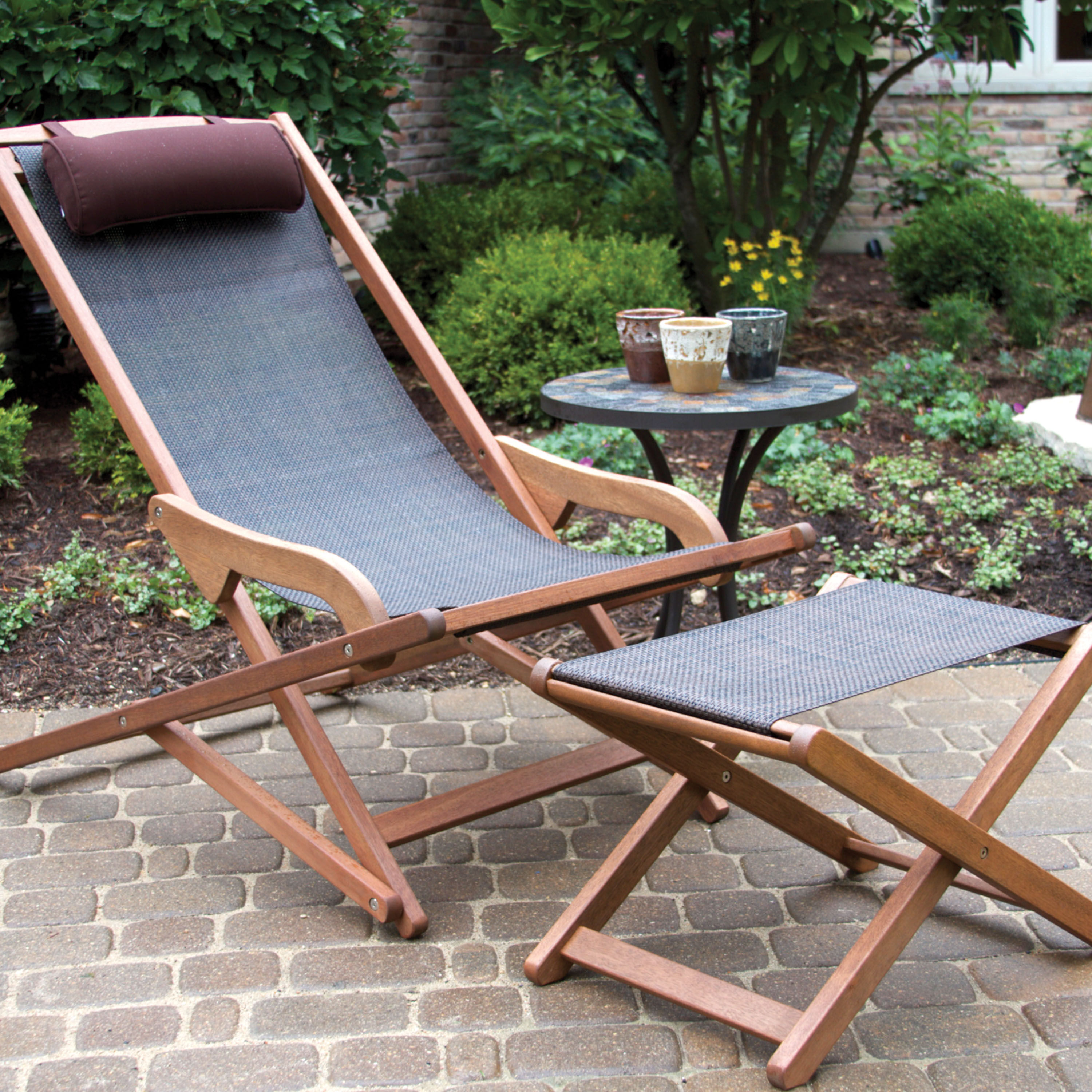 Sling lounge chair cheap outdoor