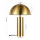 Toby Gold Metal Dome Column Table Lamp image number 4
