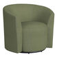 Clarence Green Woven Barrel Back Upholstered Swivel Chair image number 0
