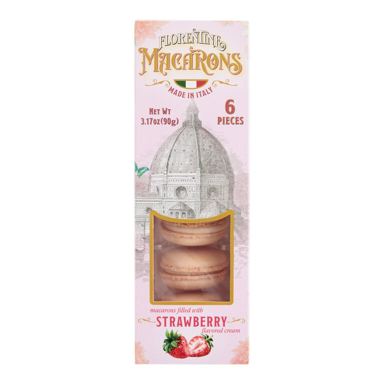 Borgo de' Medici Strawberry Macarons 6 Pack image number 1