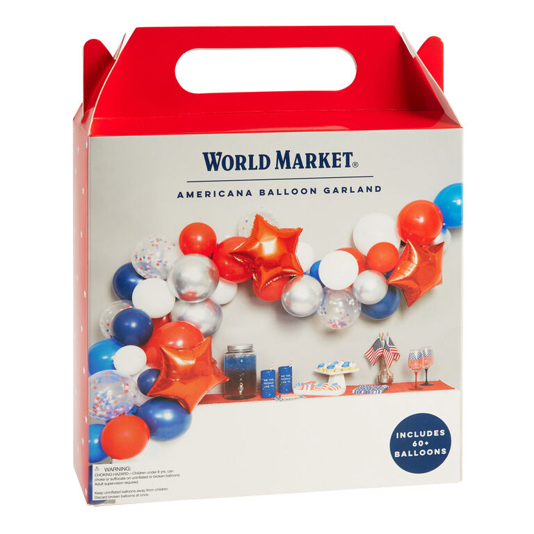 Red, White and Blue Americana Balloon Garland Kit image number 2
