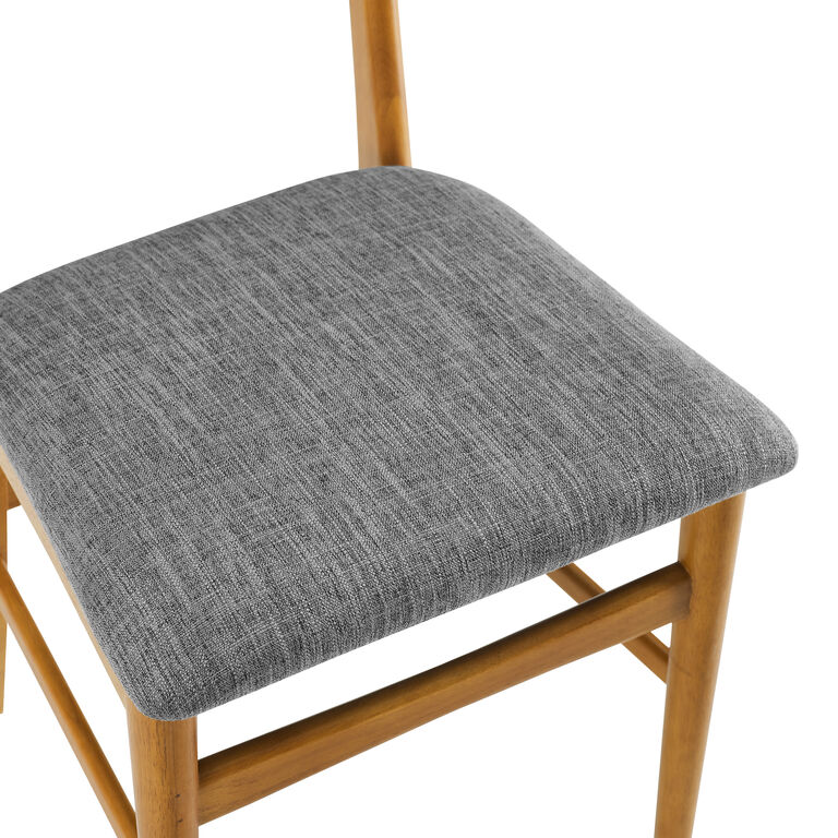 James Wood Mid Century Upholstered Dining Chair 2 Piece Set image number 5