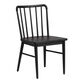 Emeline Black Wood Farmhouse Dining Chair Set of 2 image number 0