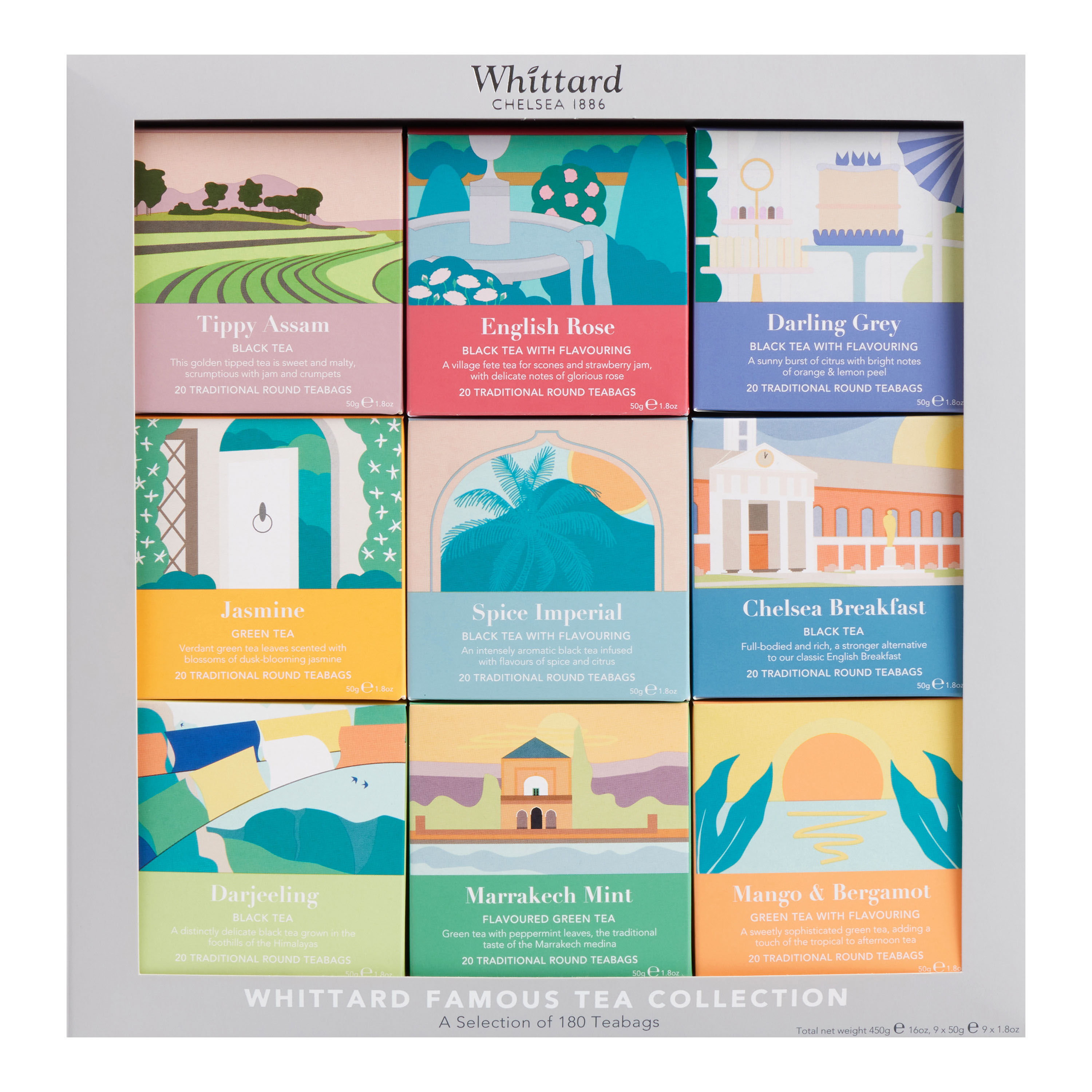 Whittard Famous Tea Collection Gift Set 9 Pack - World Market