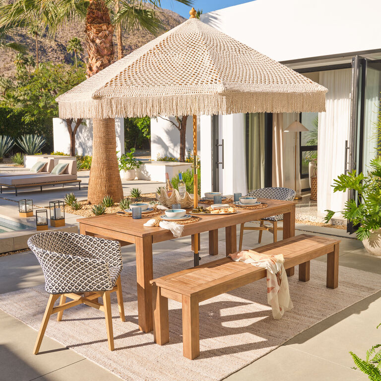 Calabria All Weather Wicker Outdoor Dining Chair image number 2