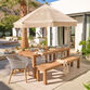 Calabria All Weather Wicker Outdoor Dining Chair image number 1