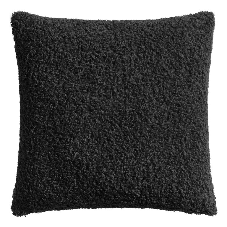 Oversized Textured Boucle Throw Pillow image number 1