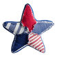Americana Star Shaped Indoor Outdoor Throw Pillow image number 0
