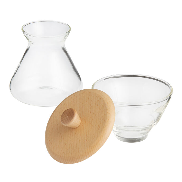 Chemex Handblown Glass Cream and Sugar Storage Set image number 3