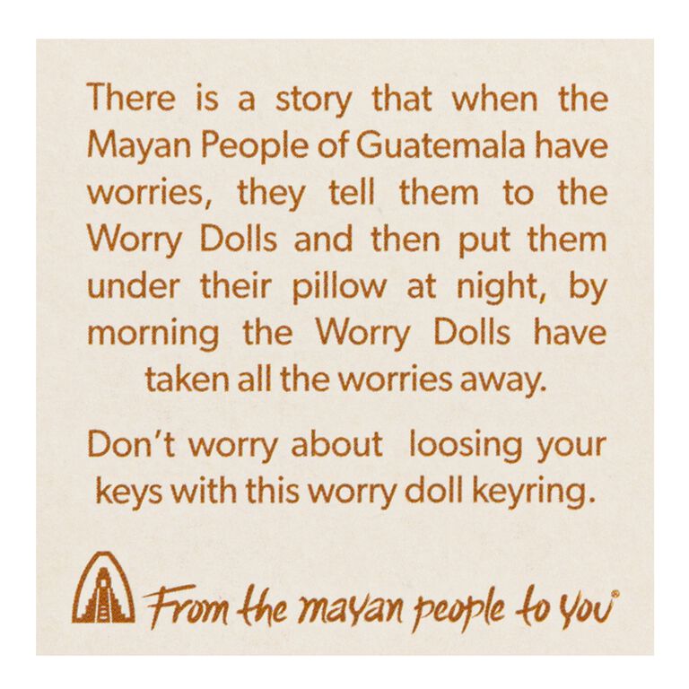 Mayan Worry Doll Keychains Set of 5 image number 2