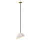 Corio Gold Metal And White Ceramic Asymmetrical Pendant Lamp image number 3