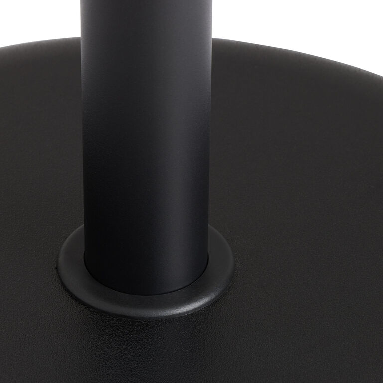 Round Black Concrete Patio Umbrella Stand image number 2