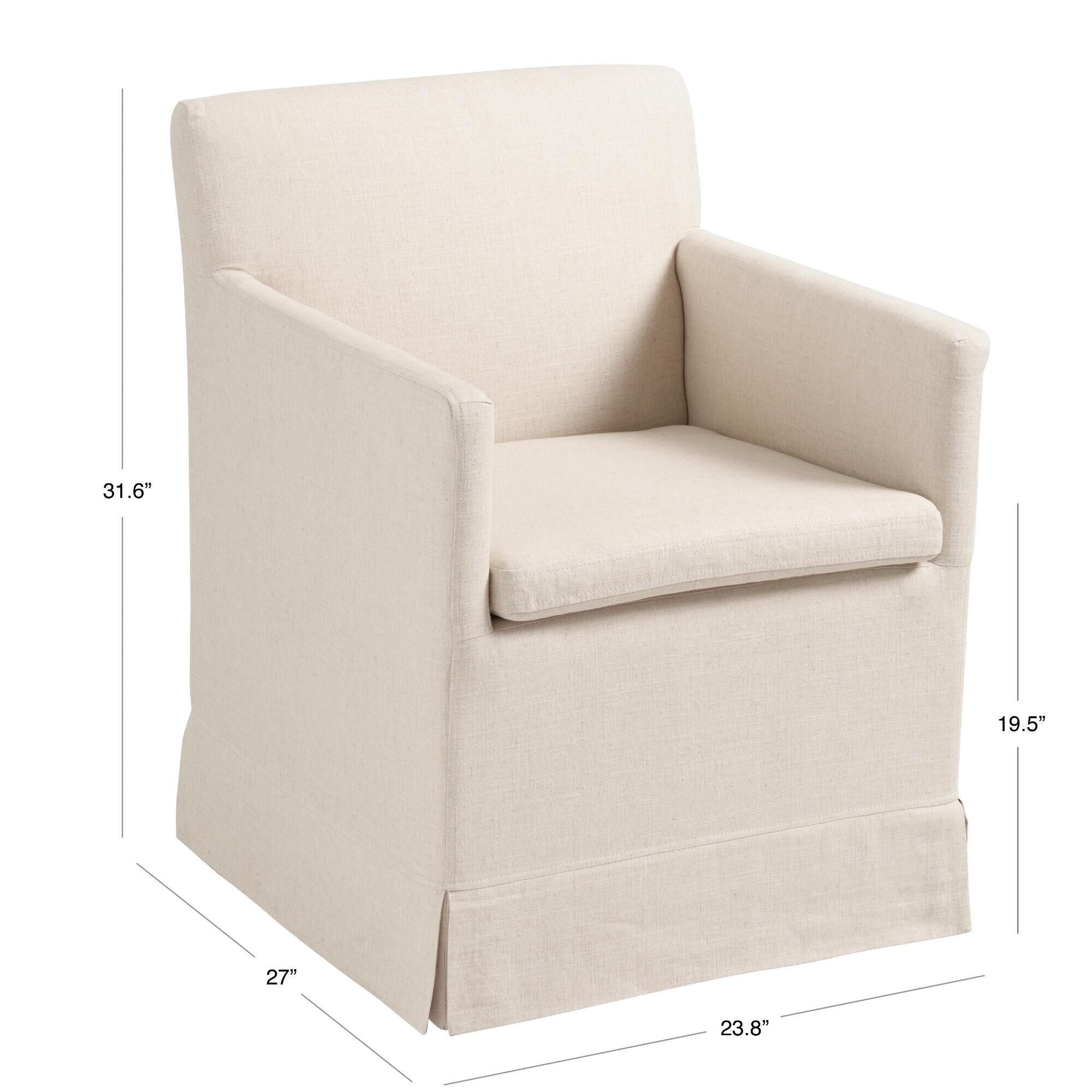 Prospe linen deals upholstered dining chair