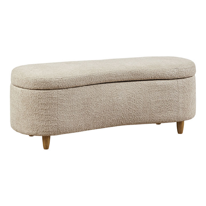 Curved deals upholstered bench