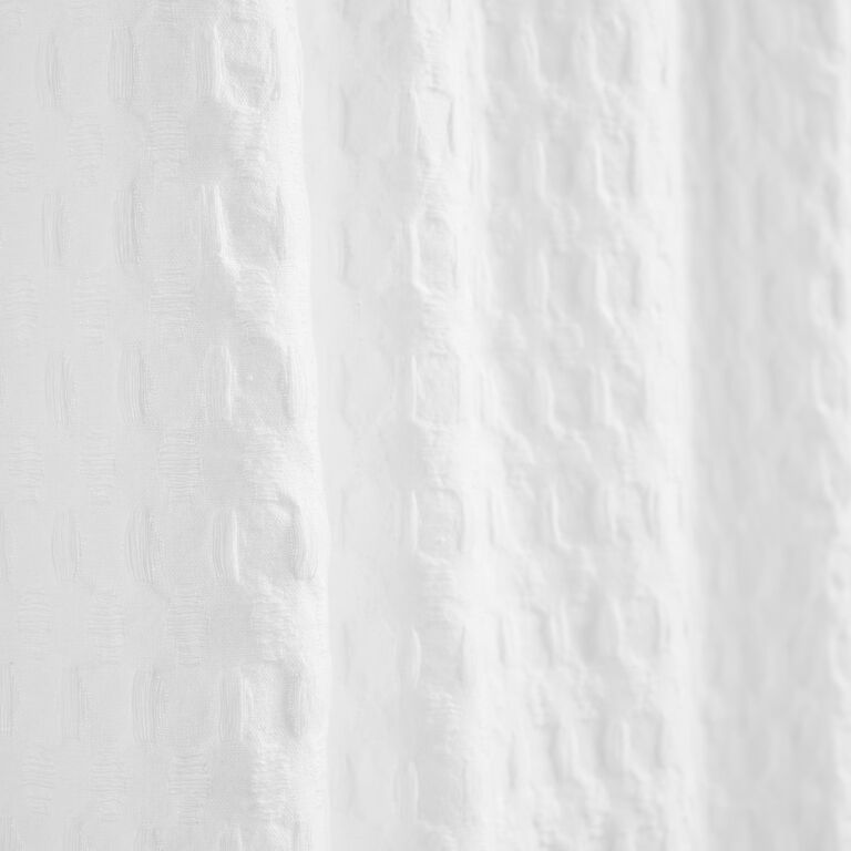 White Waffle Shower Curtain – Pot & Pantry