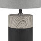 Ollie Two Tone Ceramic Cylinder Table Lamp image number 3