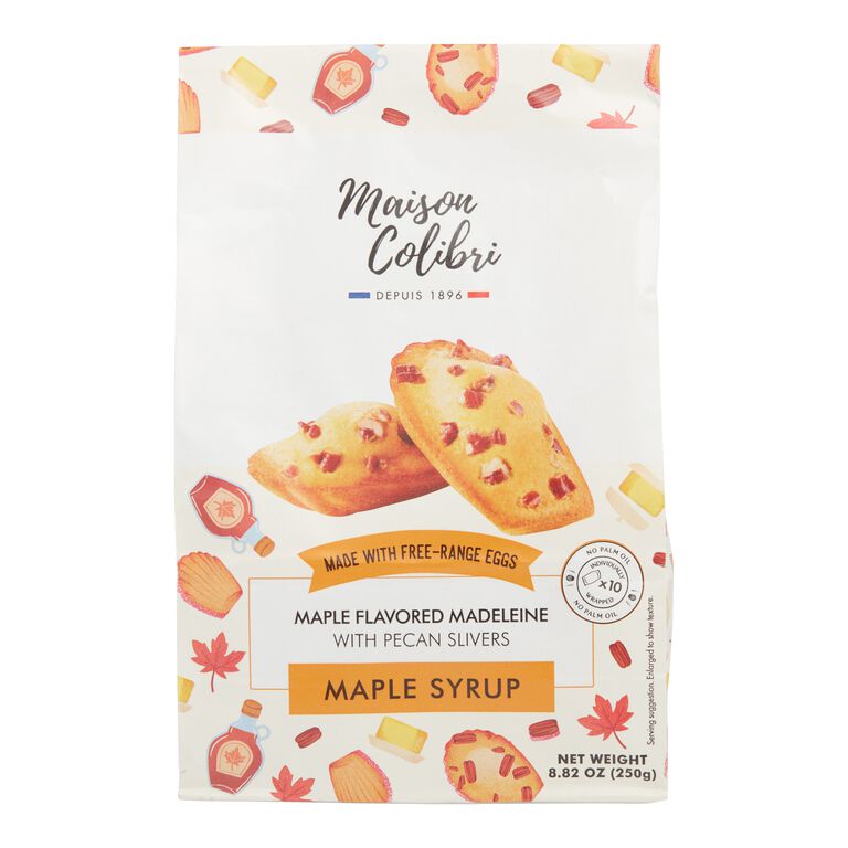 Maison Colibri French Maple Madeleines with Pecans, 8.8 oz (250 g)
