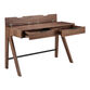 Baker Walnut Brown Wood Desk with Drawers image number 3