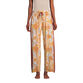 Maggie Rust And Blue Retro Floral Knit Pajama Collection image number 2