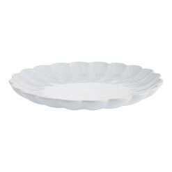 Scallop Rim Speckled Dinner Plate