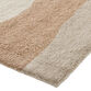 Lava Warm Terracotta and Ivory Modern Tufted Wool Area Rug image number 2
